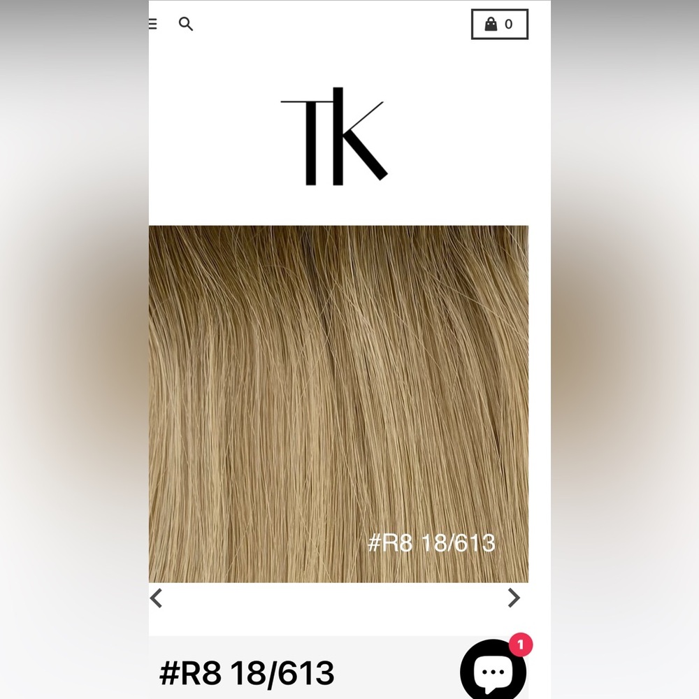Topknot brand hair extensions 22 inches